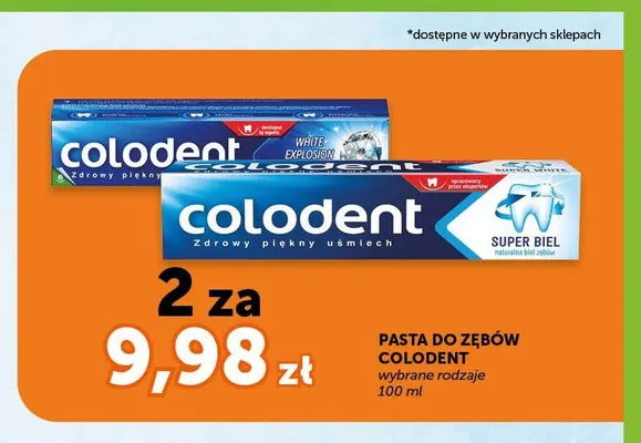Pasta do zębów Colodent White Explosion promocja w Groszek