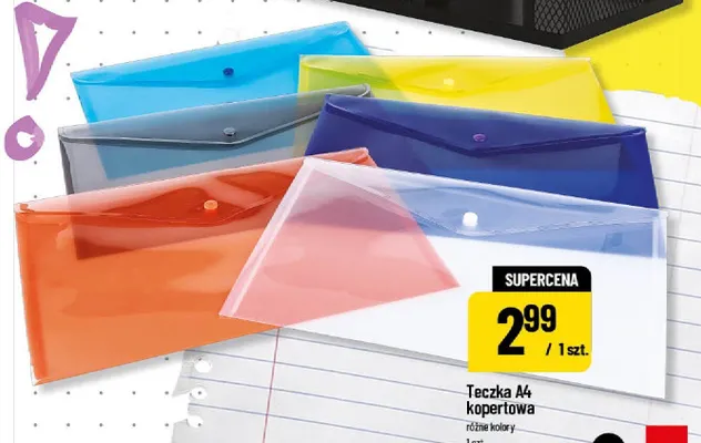 Teczka A4 kopertowa promocja w POLOmarket