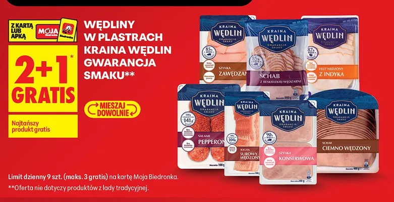 Szynka konserwowa Kraina Wędlin promocja w Biedronka