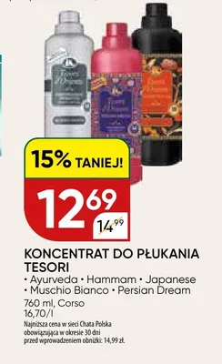 Koncentrat do płukania Tesori d'Oriente Japanese promocja w Chata Polska