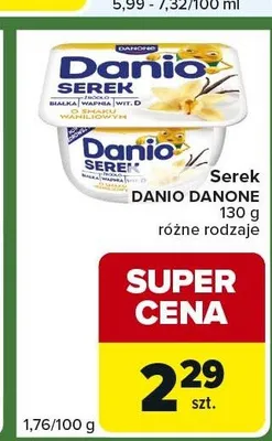 Serek DANIO DANONE 130g promocja w Carrefour Express