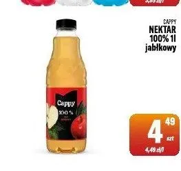 Nektar Cappy jabłkowy promocja w Tomi Markt