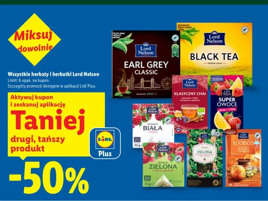 Herbatka Klasyczny Chai Lord Nelson promocja w Lidl