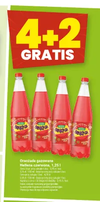 Oranżada gazowana Hellena czerwona promocja w Twój Market