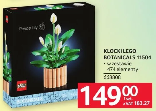 Klocki Lego Botanicals 11504 promocja w Selgros