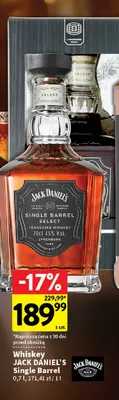 Whiskey Jack Daniel's Single Barrel promocja w Intermarche