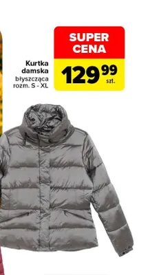 Kurtka damska błyszcząca promocja w Carrefour
