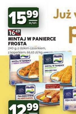 Mintaj w panierce z dzikim czosnkiem Frosta promocja w Stokrotka
