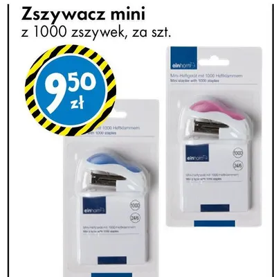 Zszywacz mini z 1000 zszywek promocja w Tedi
