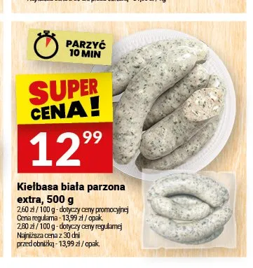 Kiełbasa biała parzona extra Białecki Wędzarnia promocja w Twój Market