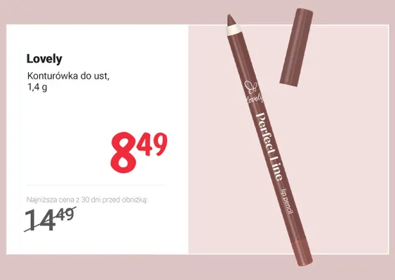 Konturówka do ust Lovely promocja w Rossmann