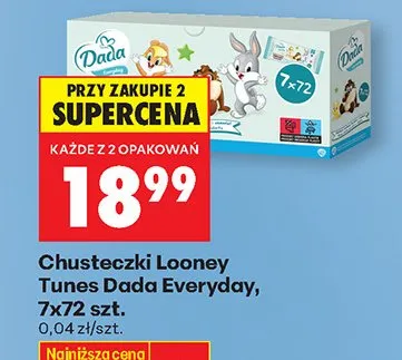 Chusteczki Looney Tunes Everyday promocja w Biedronka