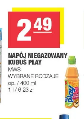 Napój niegazowany Kubuś Play promocja w SPAR
