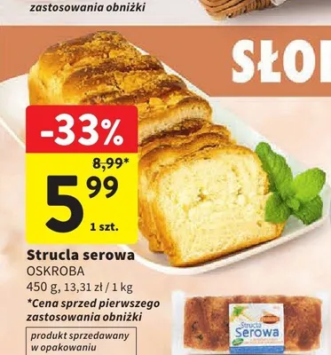 Strucla serowa Oskroba promocja w Intermarche