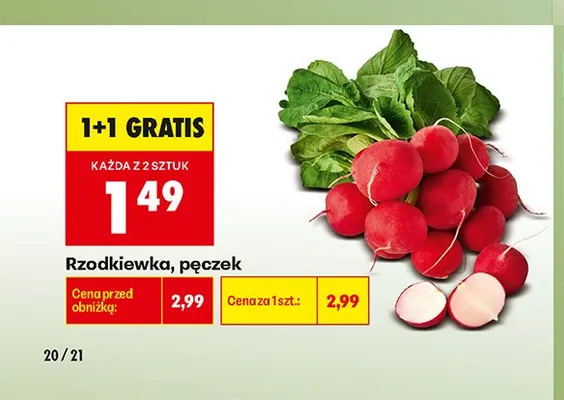 Rzodkiewka promocja w Biedronka