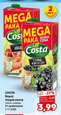 Napój niegazowany Costa Jabłko promocja w Kaufland