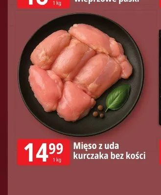 Mięso z uda kurczaka bez kości promocja w Leclerc