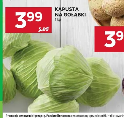 Kapusta na gołąbki promocja w Stokrotka