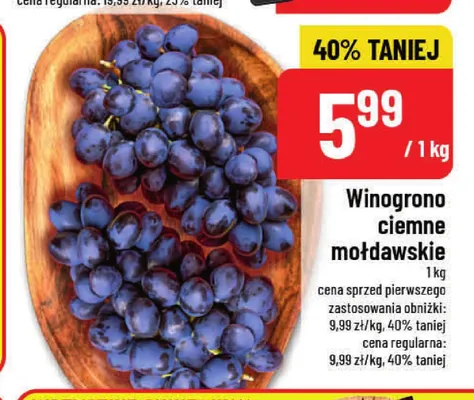 Winogrono ciemne mołdawskie promocja w POLOmarket
