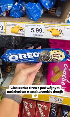 Ciastka Oreo Double Creme Cookie Dough promocja w Dino