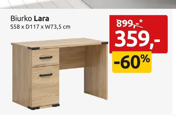 Biurko Lara promocja w Black Red White