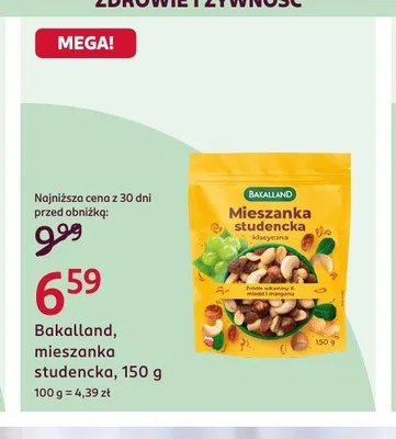 Mieszanka studencka klasyczna Bakalland promocja w Rossmann