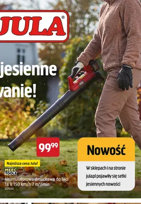 Akumulatorowa dmuchawa do liści Meec Tools promocja w Jula