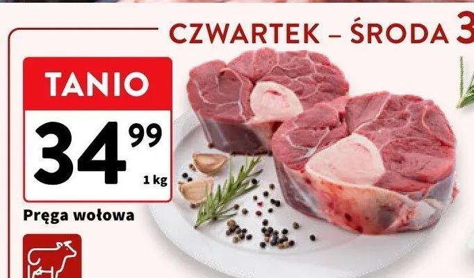 Pręga wołowa promocja w Intermarche