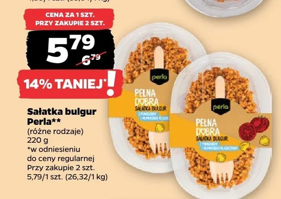 Sałatka bulgur Perla (różne rodzaje) promocja w Netto