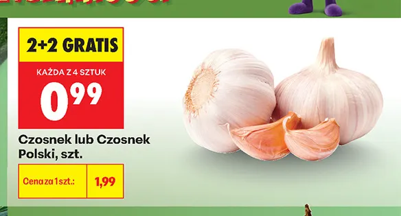 Czosnek polski promocja w Biedronka