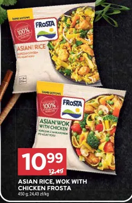 Asian rice, Wok with chicken promocja w Stokrotka