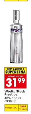 Wódka Stock Prestige 40% promocja w Biedronka