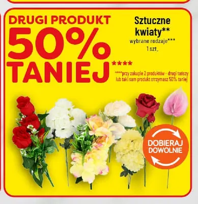 Sztuczne kwiaty promocja w POLOmarket
