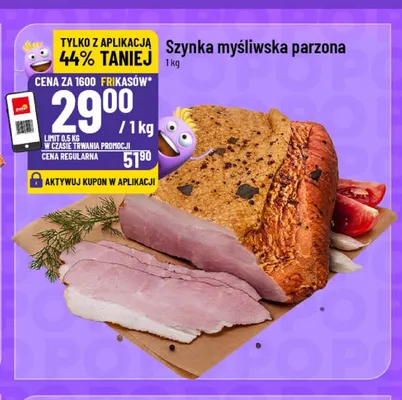 Szynka myśliwska parzona promocja w POLOmarket