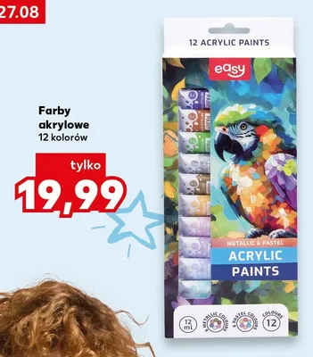 Farby akrylowe Easy 12 kolorów promocja w Kaufland