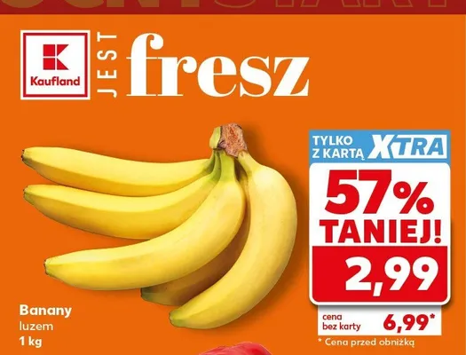 Banany luzem promocja w Kaufland