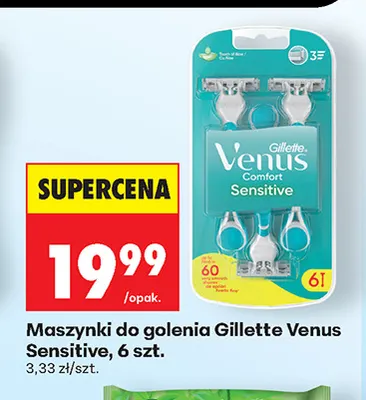 Maszynki do golenia Gillette Venus Sensitive 6-pak promocja w Biedronka