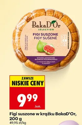 Figi suszone w krążku promocja w Biedronka