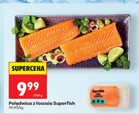 Polędwica z łososia Superfish promocja w Biedronka