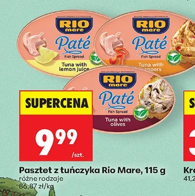 Pasztet z tuńczyka różne rodzaje promocja w Biedronka