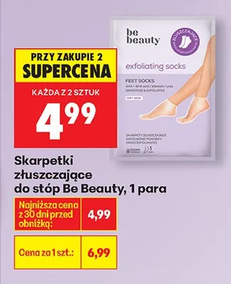 Skarpetki złuszczające do stóp promocja w Biedronka