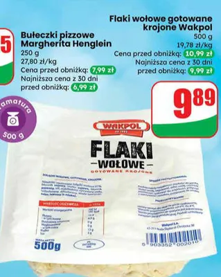 Flaki wołowe gotowane krojone Wakpol promocja w Dino