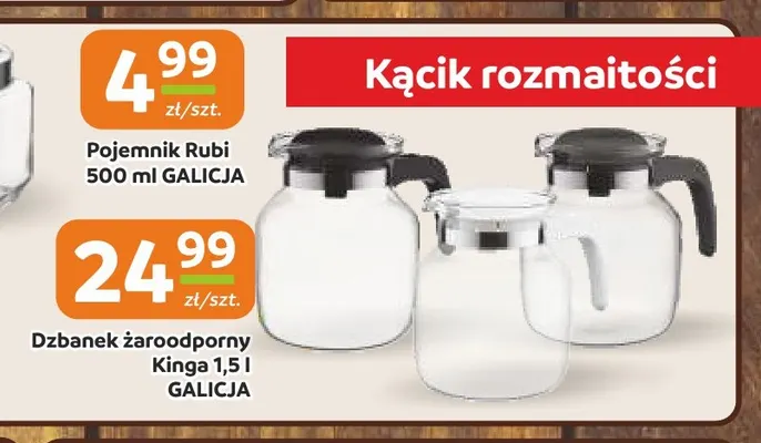 Dzbanek żaroodporny Kinga 1,5 l Galicja promocja w Społem Częstochowa