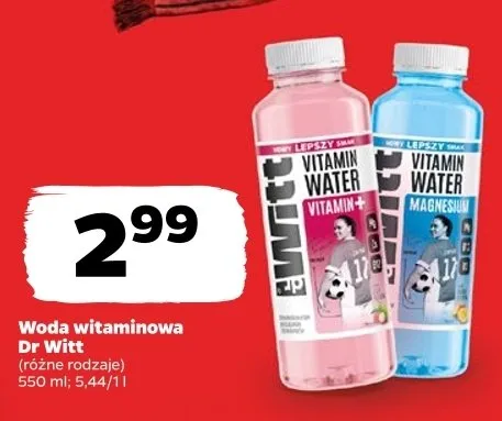 Woda witaminowa Dr Witt Magnesium promocja w Netto