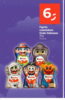 Figurka czekoladowa Kinder Halloween promocja w Dealz