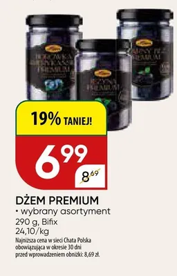 Dżem premium promocja w Chata Polska