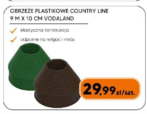 Obrzeże plastikowe Country Line Vodaland promocja w HIPPER.pl
