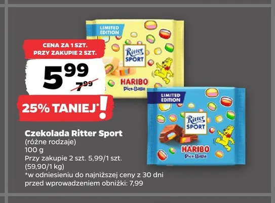 Czekolada Ritter Sport promocja w Netto