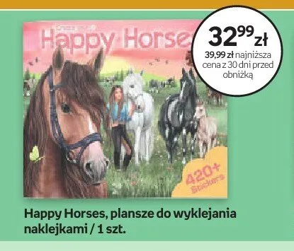 Plansze do wyklejania naklejkami Happy Horses promocja w Dzień Dziecka