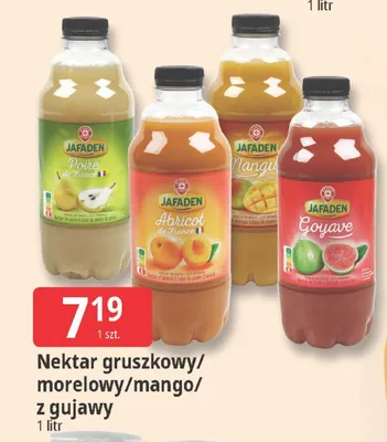 Nektar gruszkowy/morelowy/mango/z gujawy promocja w Leclerc